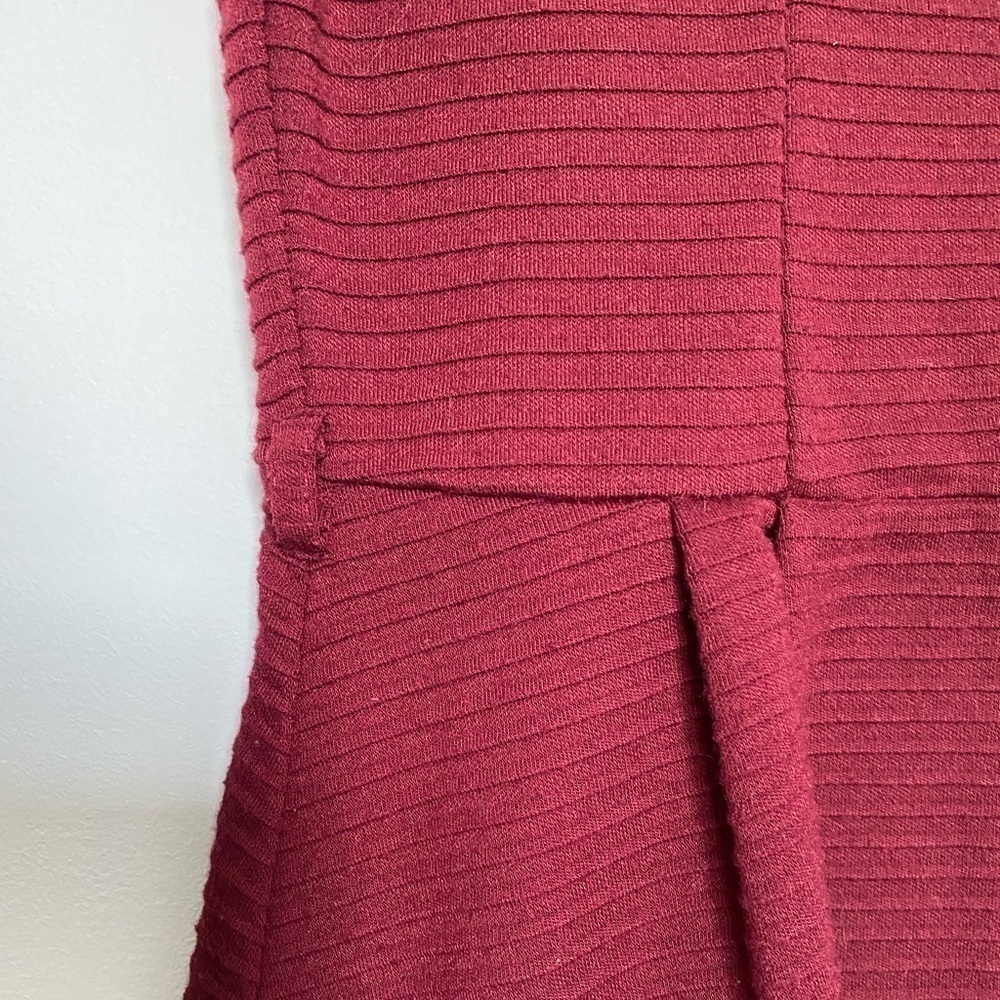 F21 Red Ribbed Dress - Picture 4 of 9